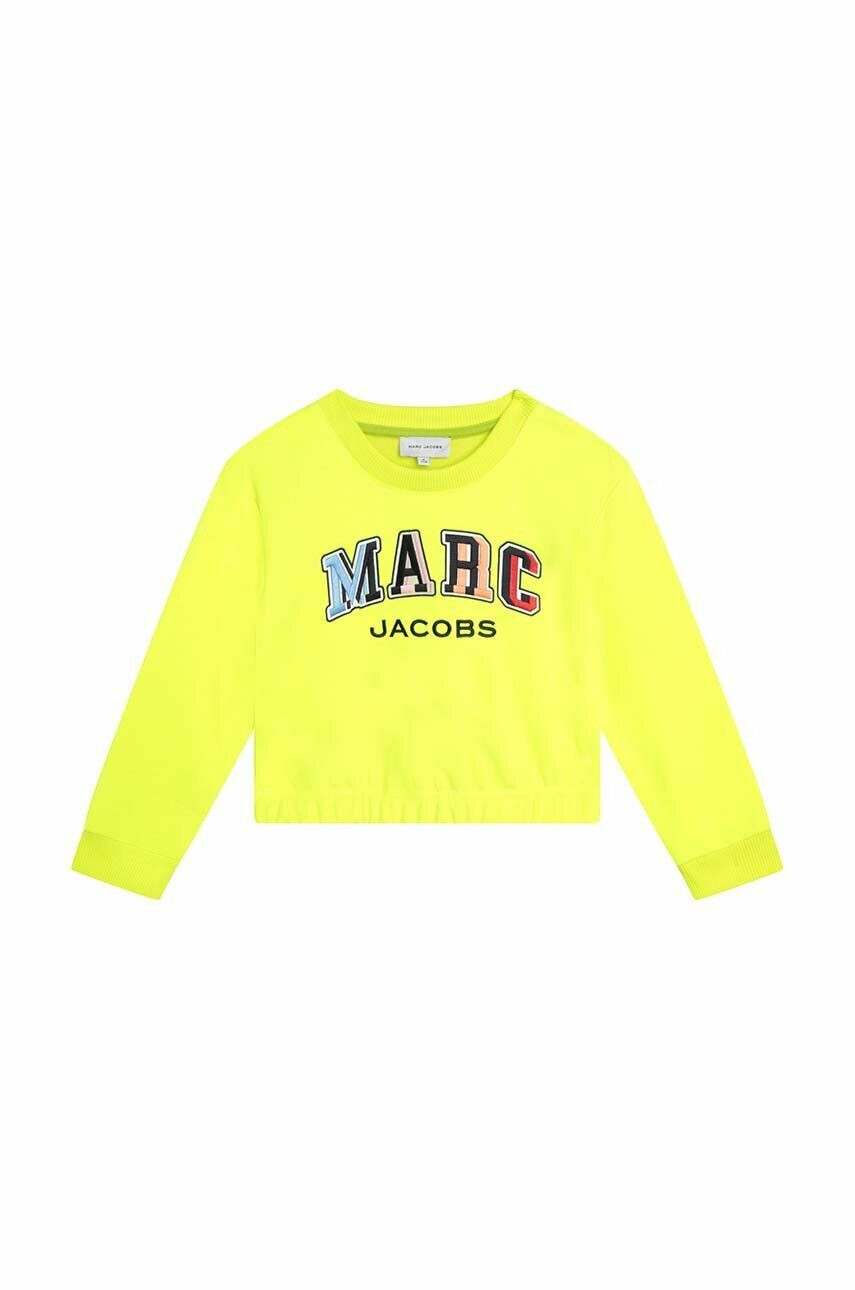 Marc Jacobs Детски суичър в зелено с принт - Pepit.bg