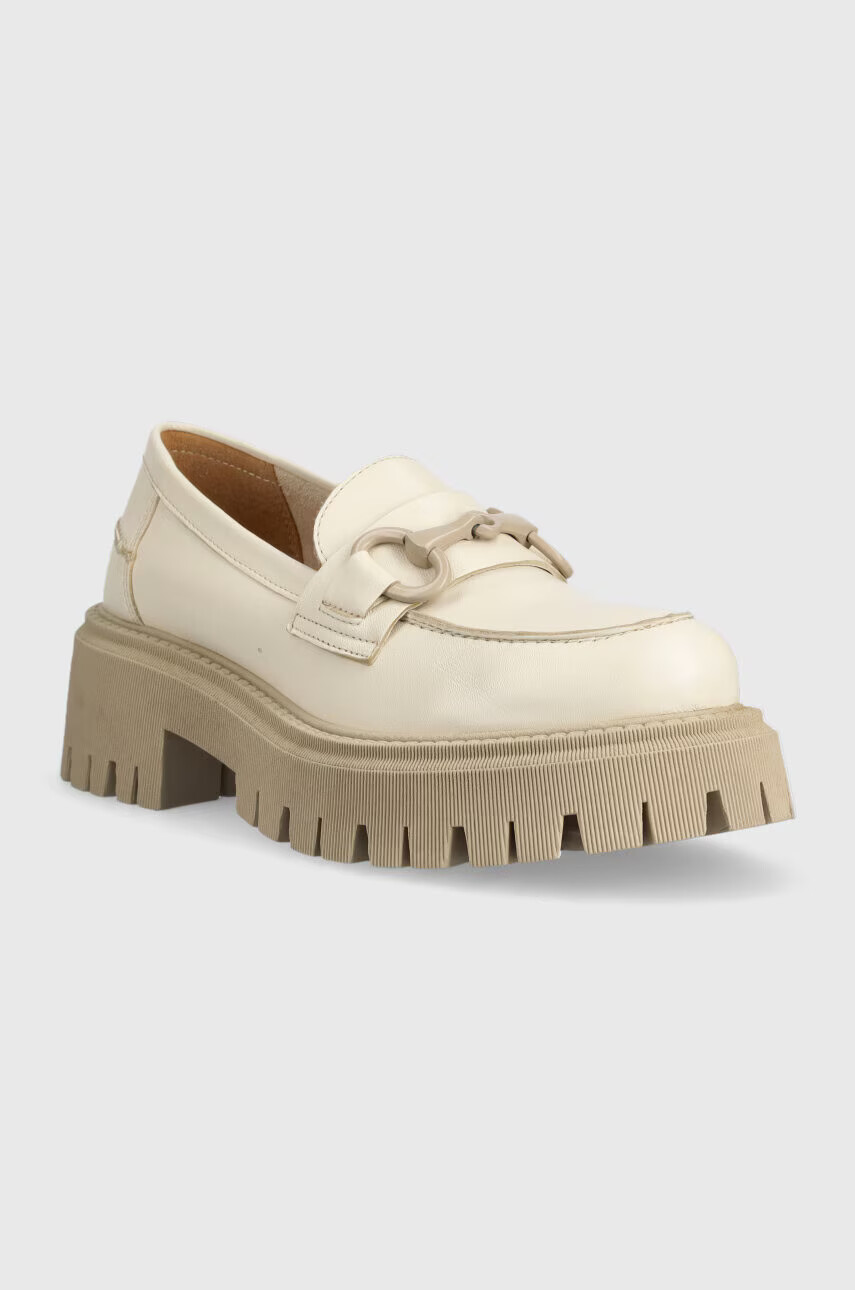 Marc O'Polo Кожени мокасини в бежово с платформа 301 13513202 101 LL2M3055 - Pepit.bg