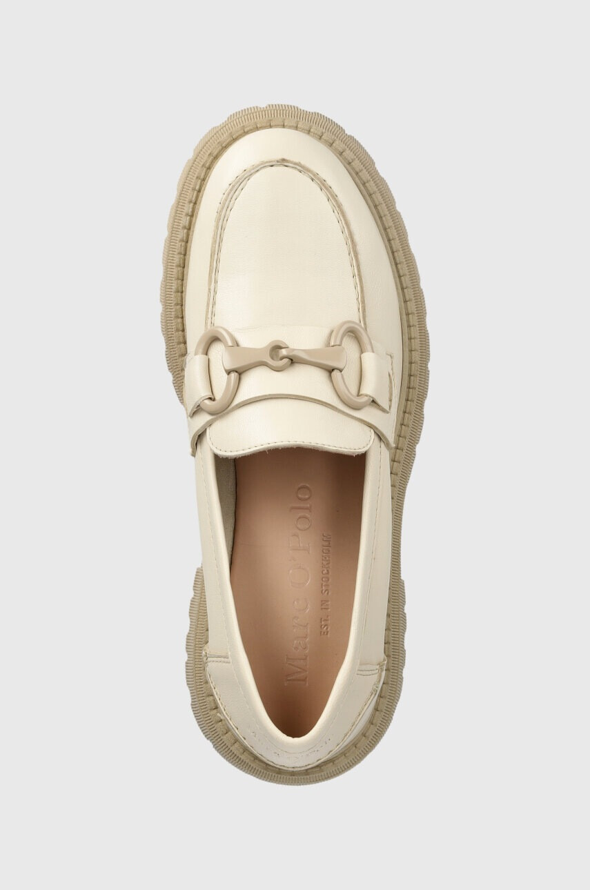 Marc O'Polo Кожени мокасини в бежово с платформа 301 13513202 101 LL2M3055 - Pepit.bg