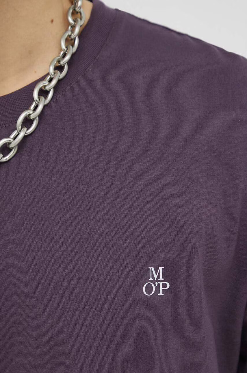 Marc O'Polo Памучна блуза с дълги ръкави в бяло - Pepit.bg