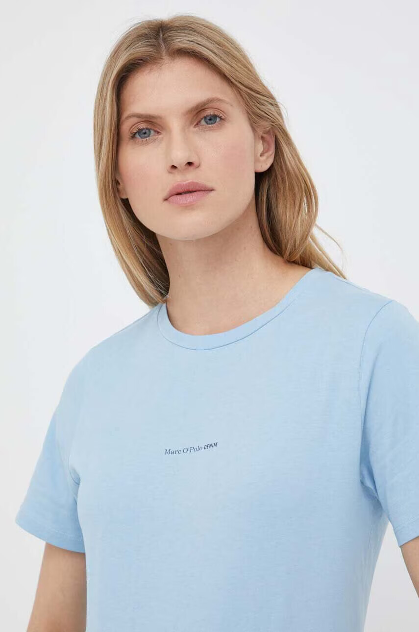 Marc O'Polo Памучна тениска DENIM в синьо - Pepit.bg