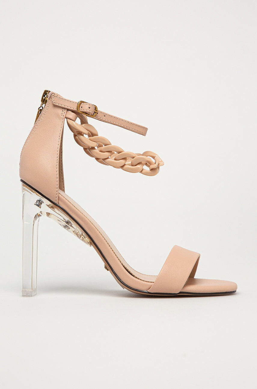 Marciano Guess Кожени сандали в кремаво - Pepit.bg