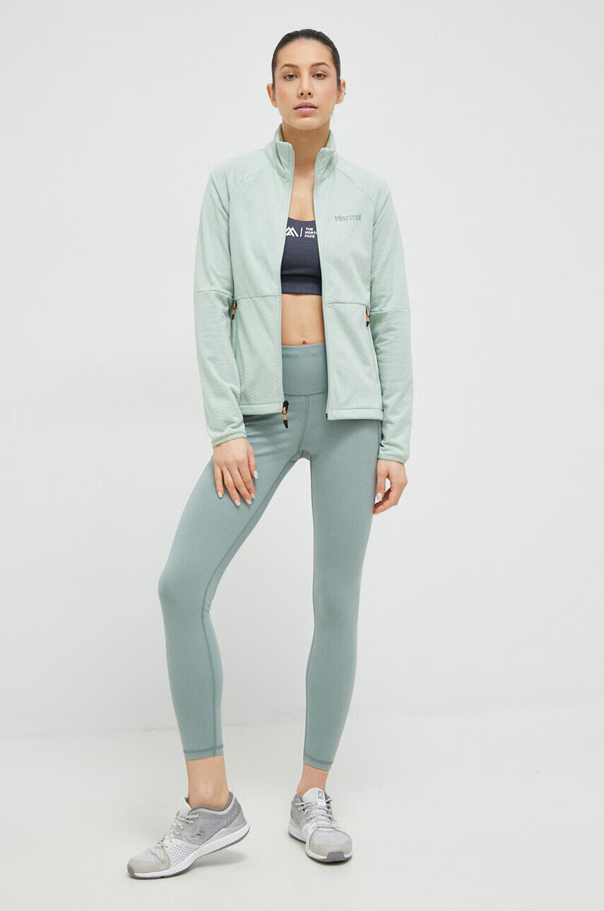 Marmot Спортен суичър Leconte Fleece в тюркоазено - Pepit.bg