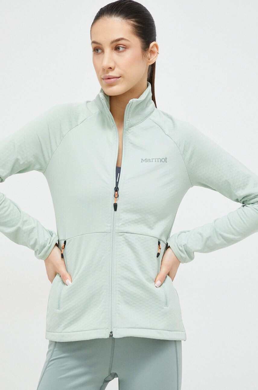 Marmot Спортен суичър Leconte Fleece в тюркоазено - Pepit.bg