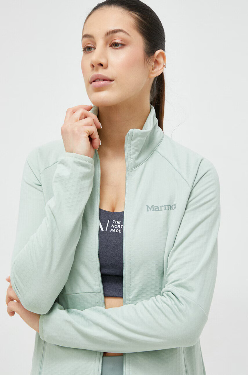Marmot Спортен суичър Leconte Fleece в тюркоазено - Pepit.bg