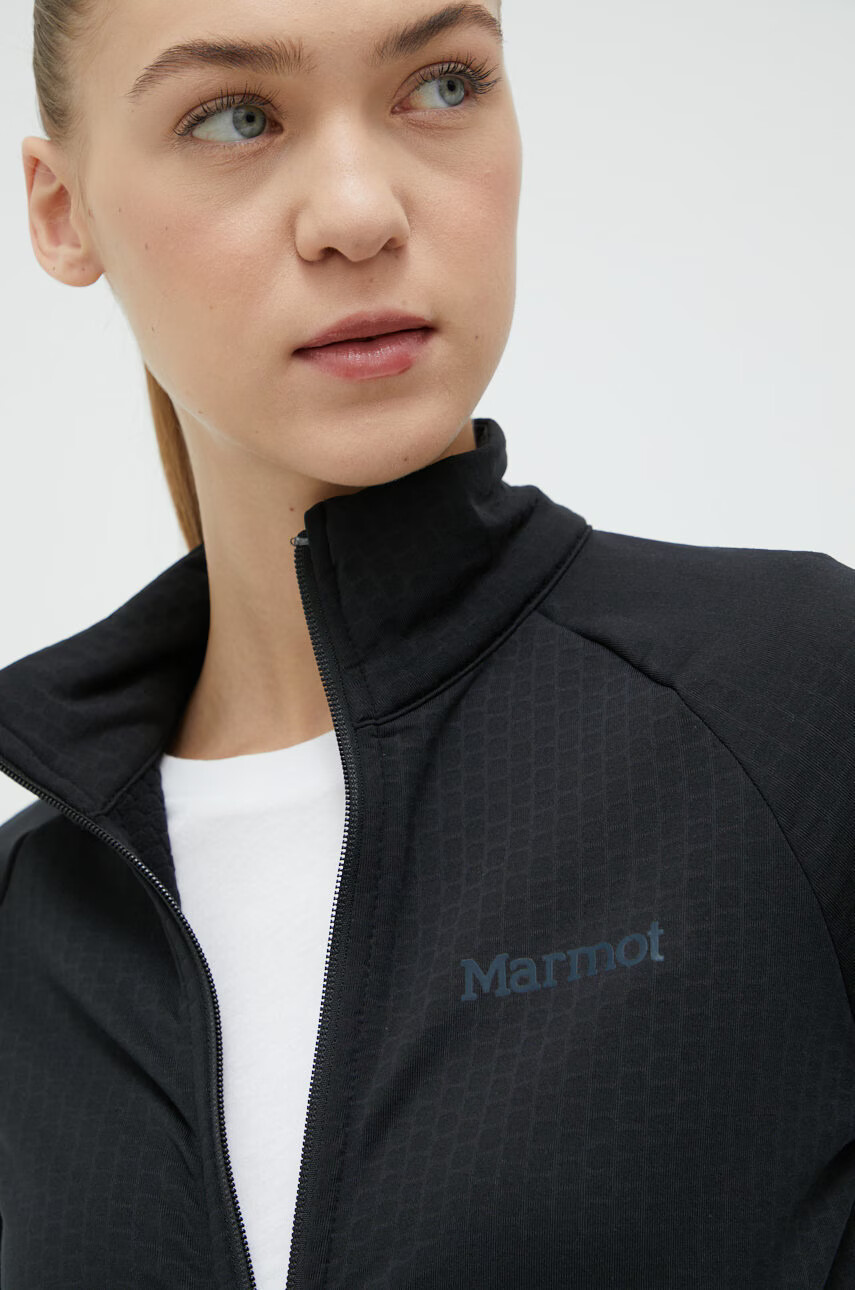 Marmot Спортен суичър Leconte Fleece в черно - Pepit.bg
