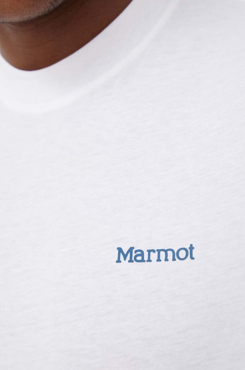 Marmot Тениска в бяло с принт - Pepit.bg
