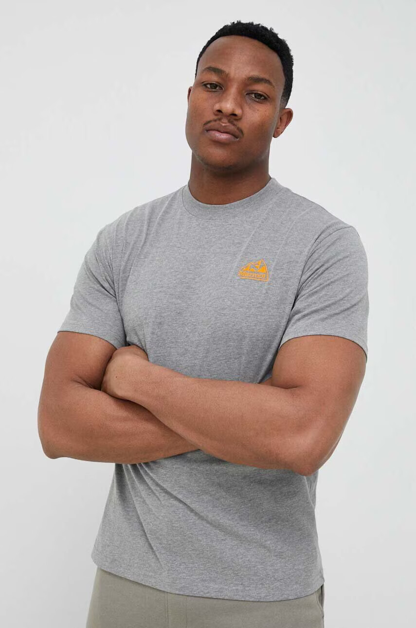 Marmot Тениска Peaks Tee в сив меланж - Pepit.bg