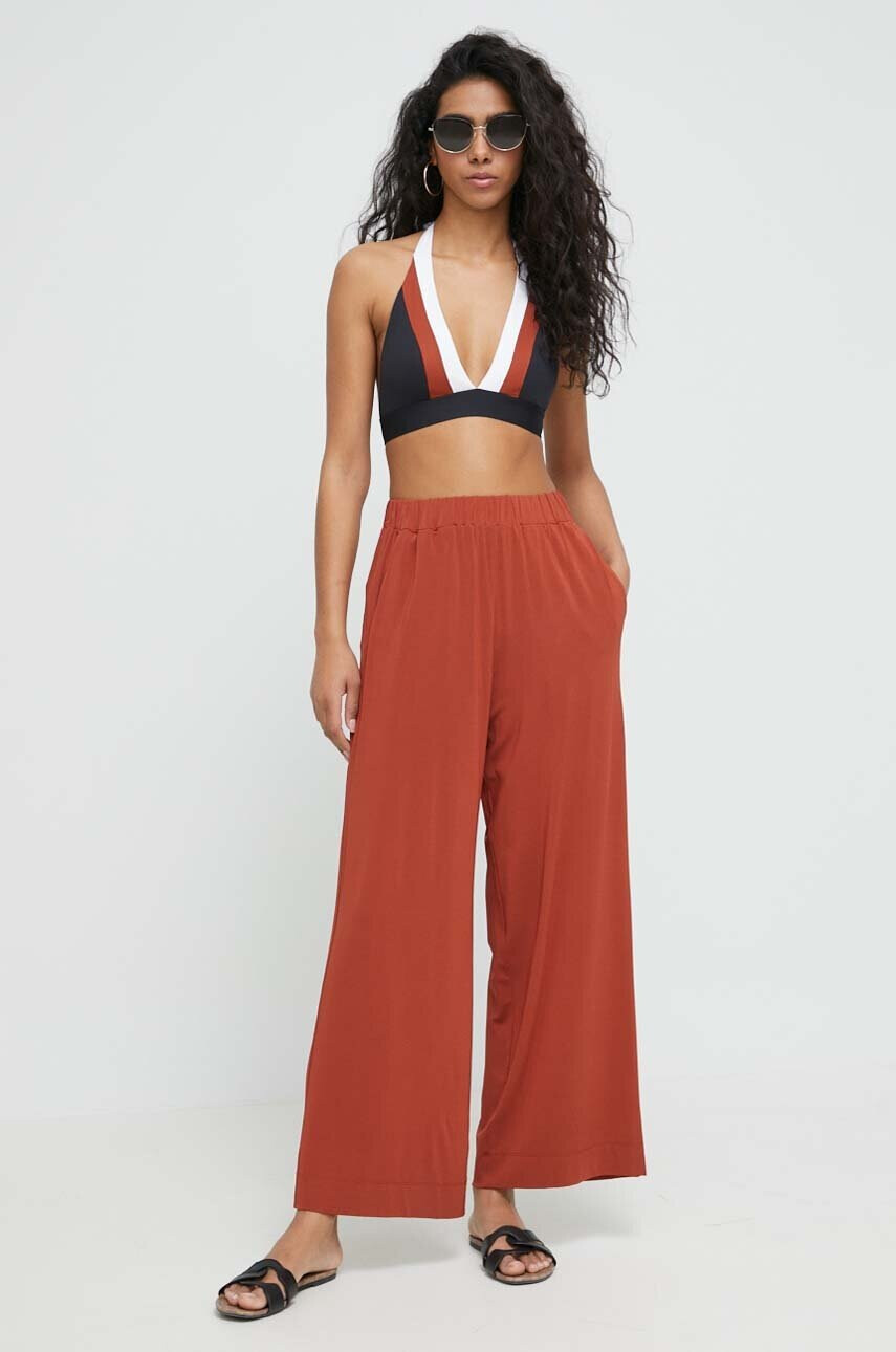 Max Mara Beachwear Плажен панталон в червено - Pepit.bg