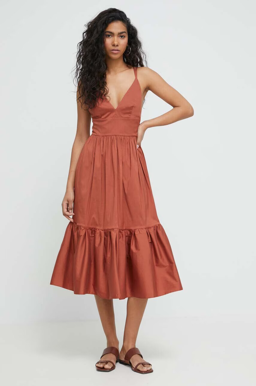 Max Mara Beachwear Плажна рокля в кафяво - Pepit.bg