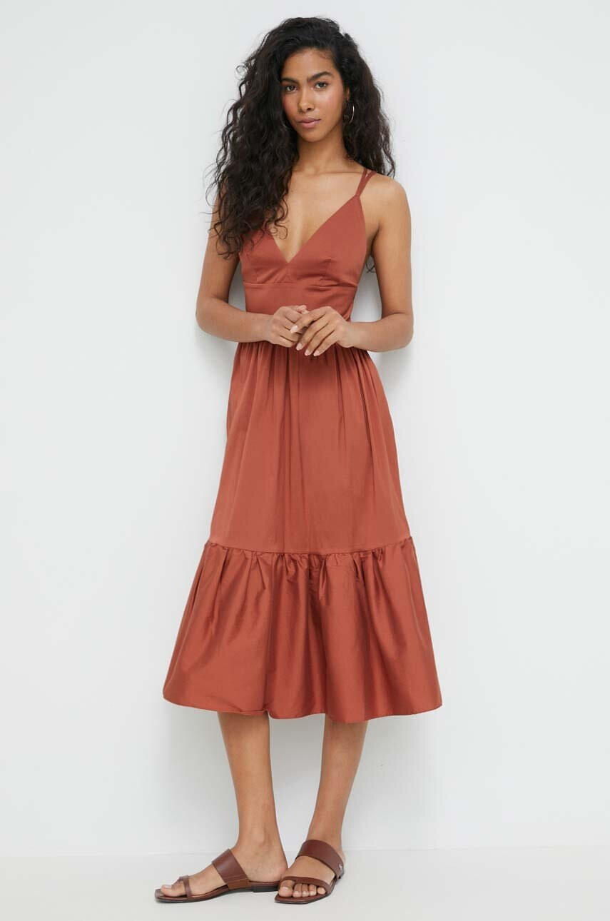 Max Mara Beachwear Плажна рокля в кафяво - Pepit.bg