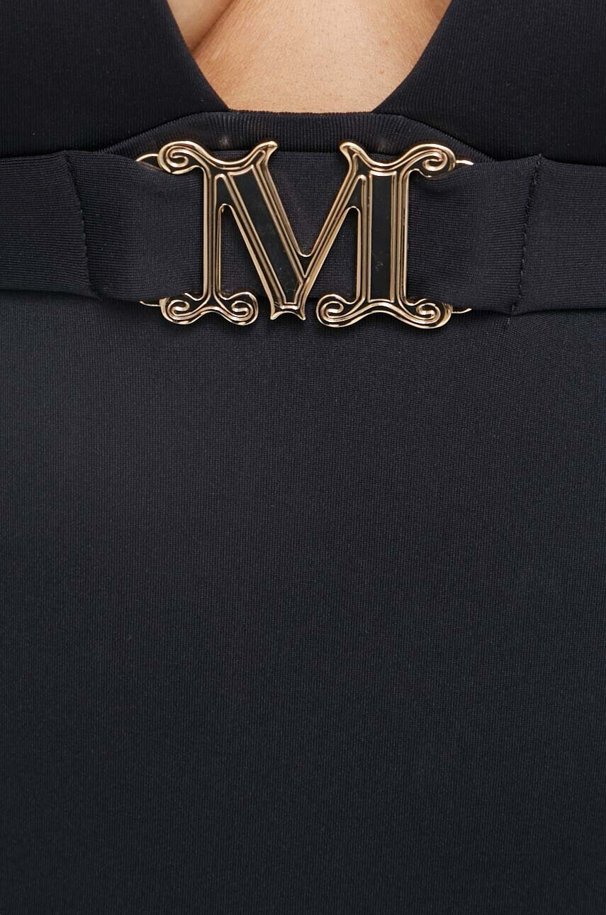 Max Mara Beachwear Цял бански в черно с леко подплатени чашки - Pepit.bg
