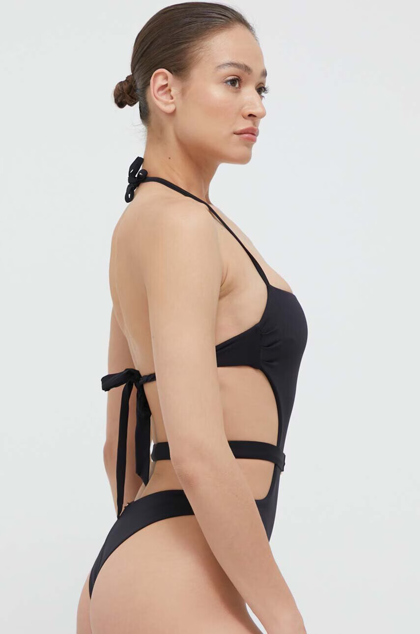Max Mara Beachwear Цял бански Max Mara в черно с леко подплатена чашка - Pepit.bg