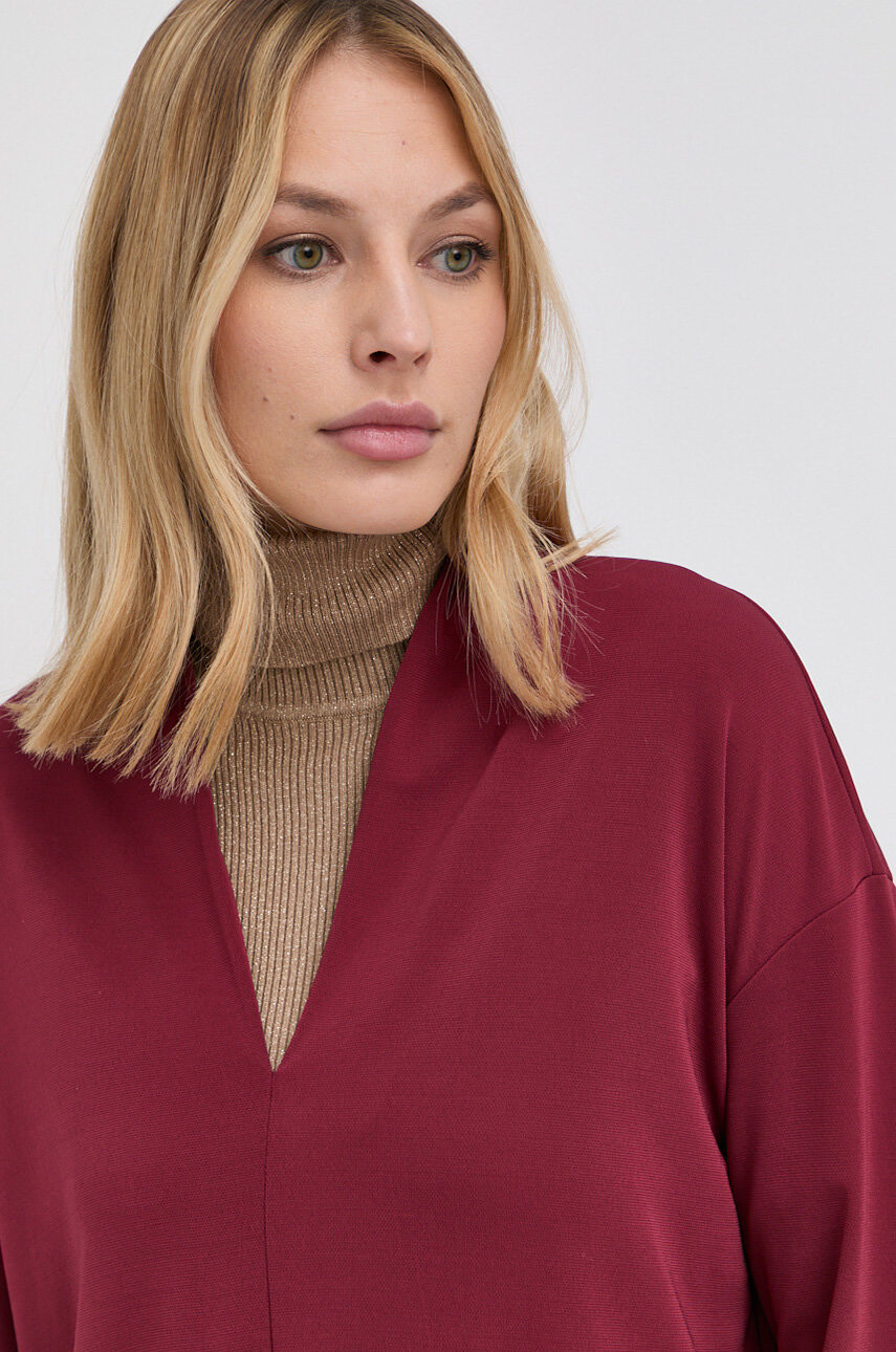 Max Mara Leisure Блуза в лилаво с изчистен дизайн - Pepit.bg