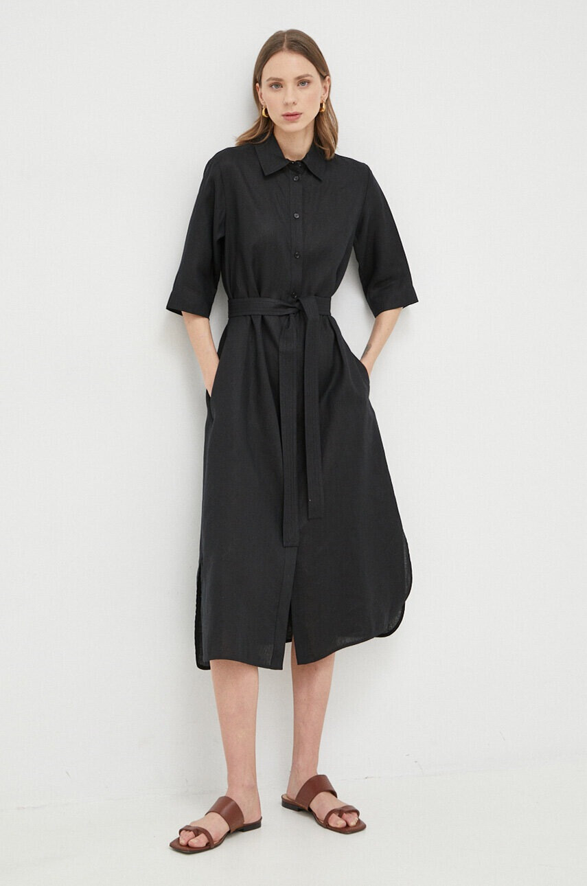 Max Mara Leisure Ленена рокля - Pepit.bg