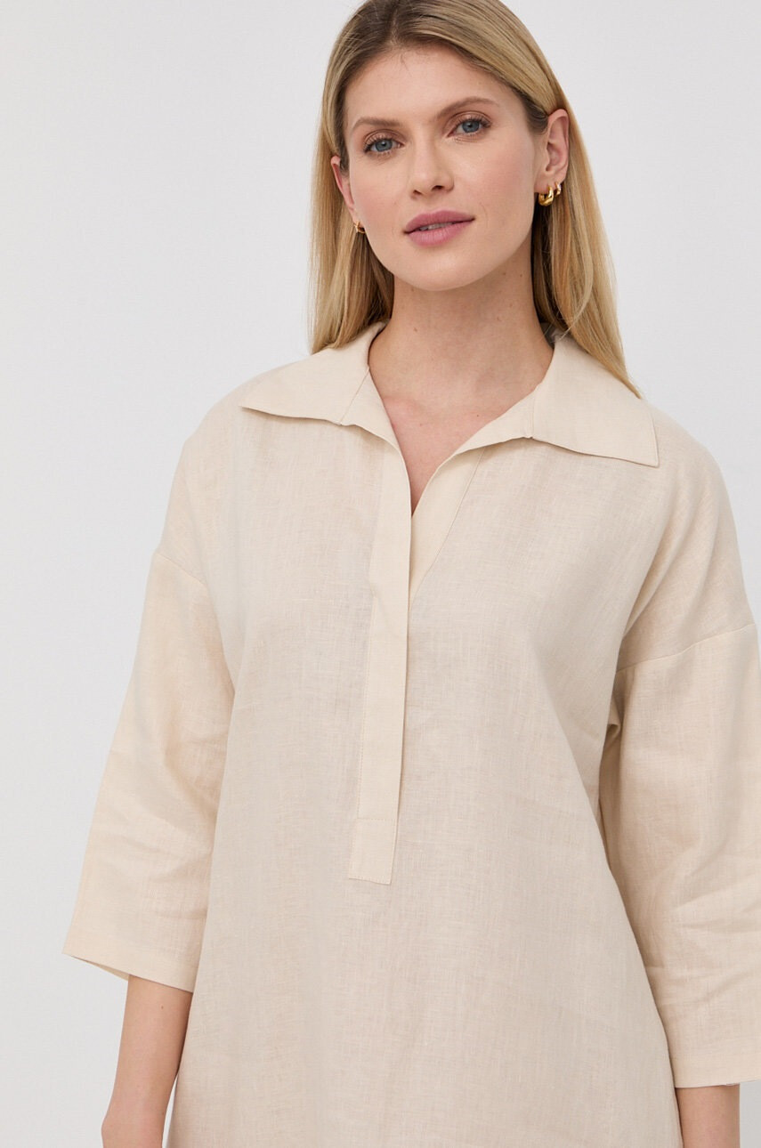 Max Mara Leisure Ленена рокля - Pepit.bg