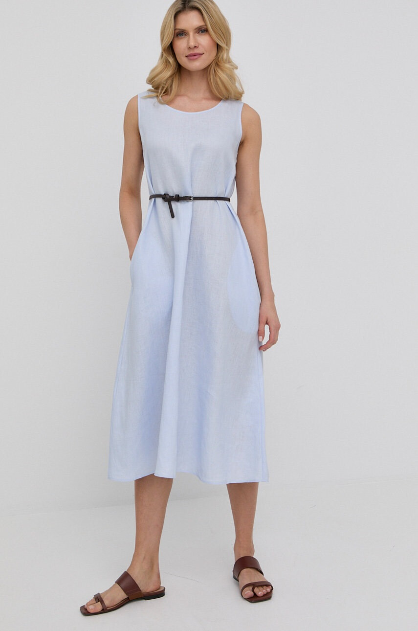Max Mara Leisure Ленена рокля - Pepit.bg