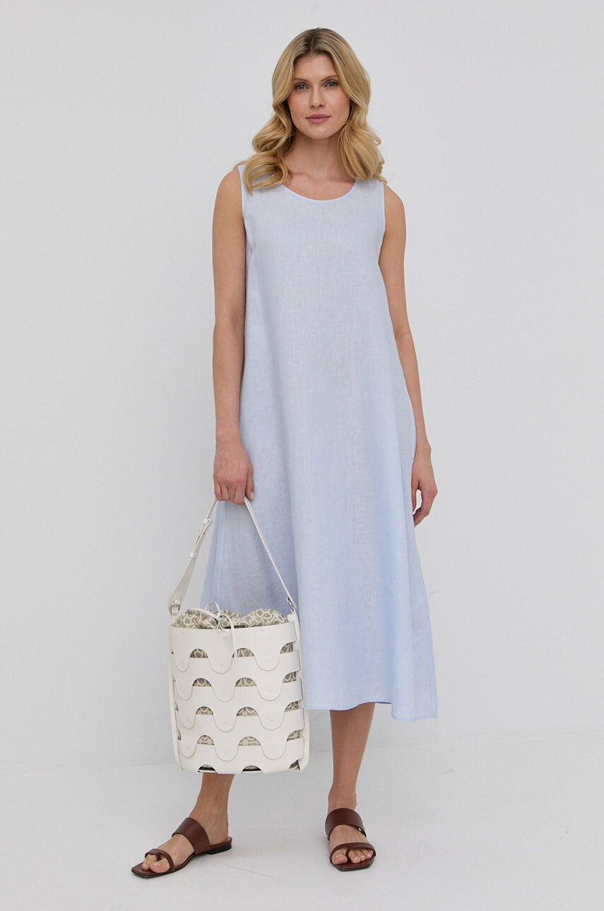 Max Mara Leisure Ленена рокля - Pepit.bg