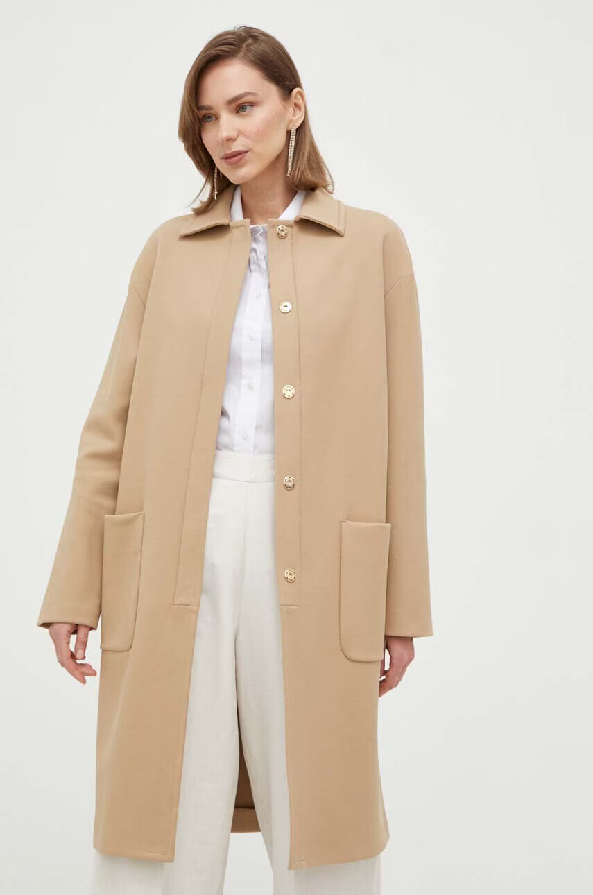 Max Mara Leisure Палто в бежово с преходна изолация - Pepit.bg