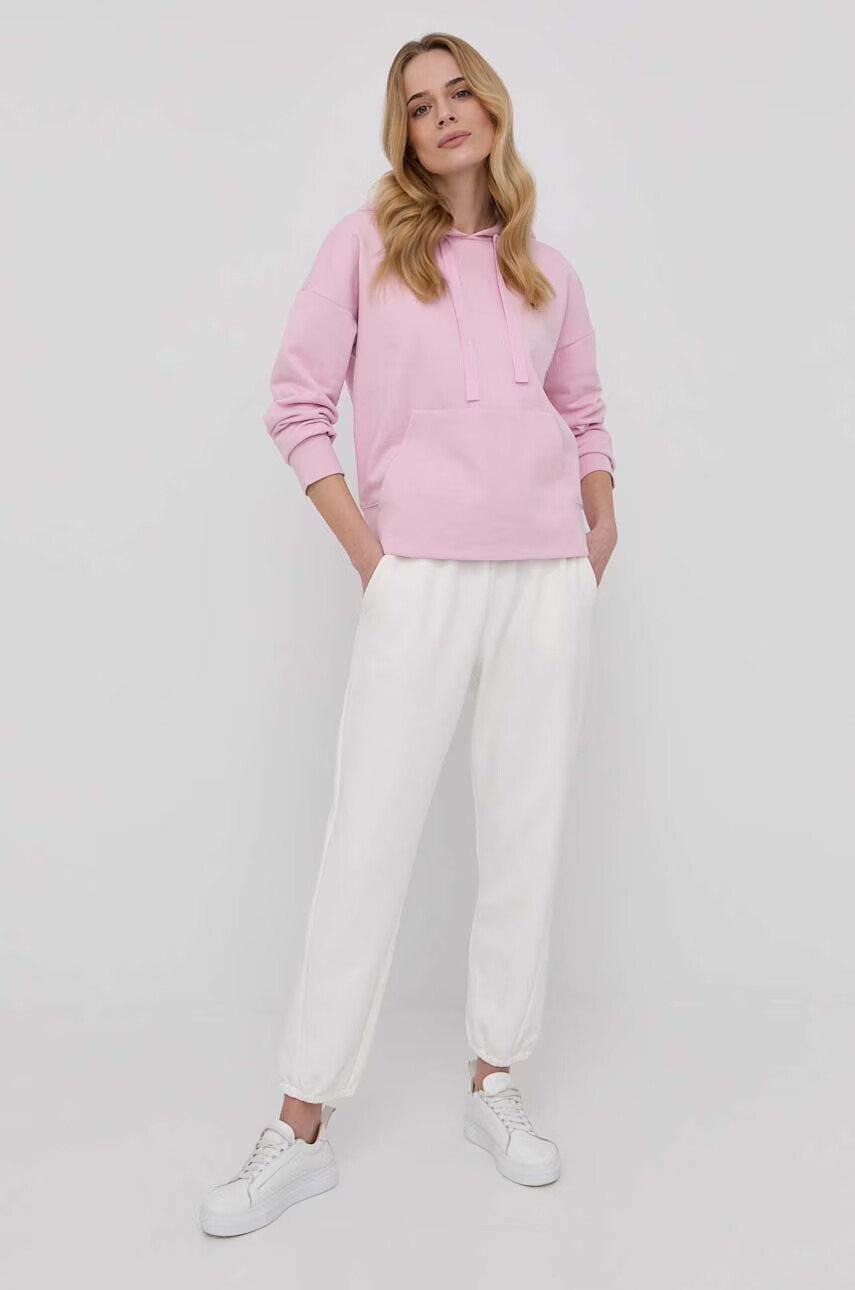 Max Mara Leisure Панталон в бяло с изчистен дизайн - Pepit.bg