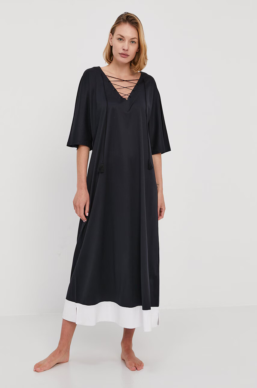 Max Mara Leisure Плажна рокля в тъмносиньо - Pepit.bg