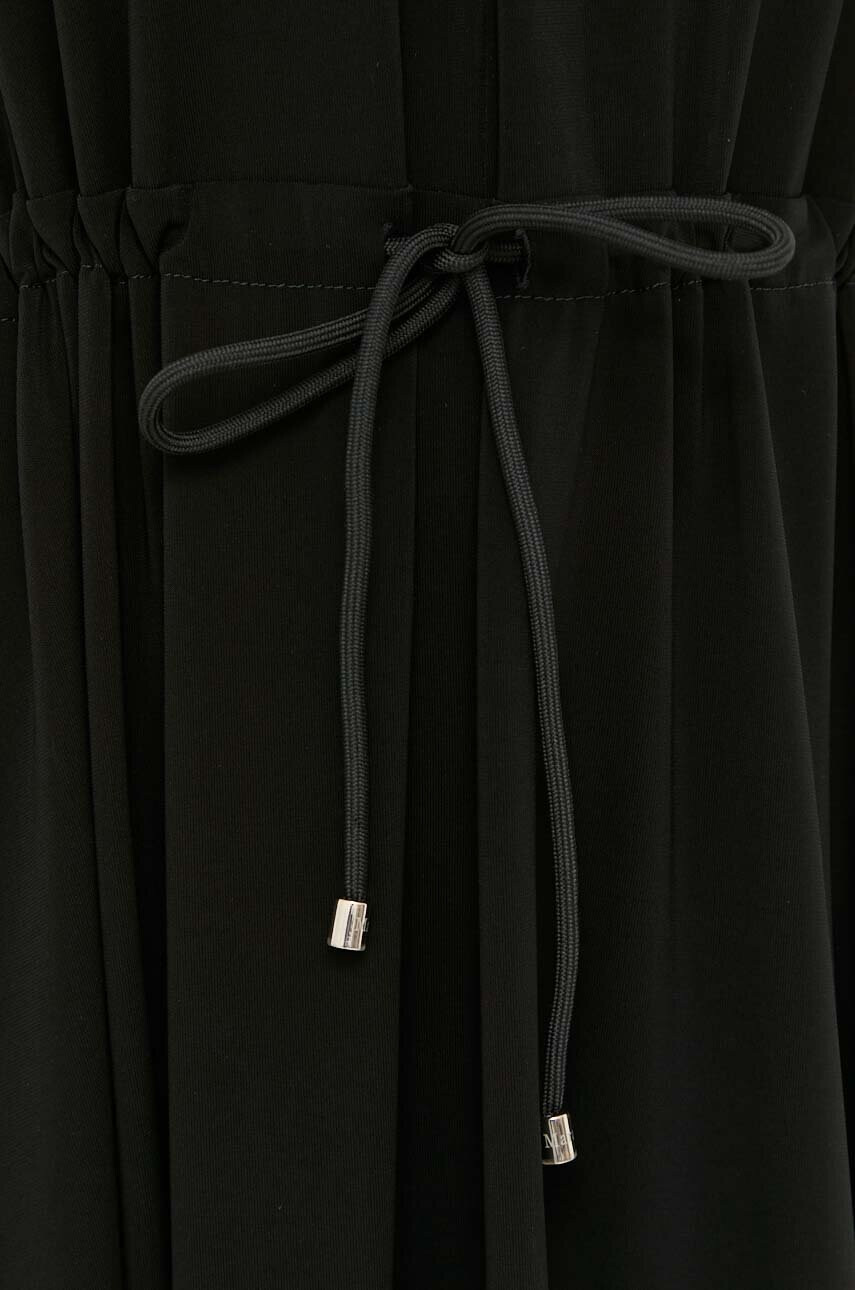 Max Mara Leisure Рокля в черно дълъг модел разкроен модел - Pepit.bg
