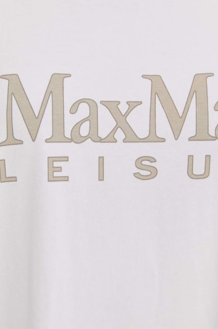 Max Mara Leisure Рокля в бяло къс модел с уголемена кройка - Pepit.bg