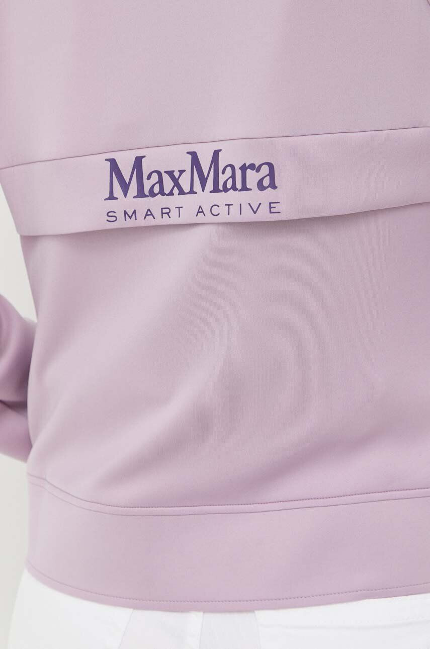 Max Mara Leisure Суичър в лилаво с десен - Pepit.bg