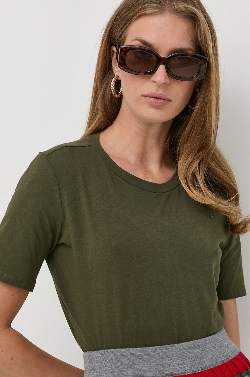 Max Mara Leisure Тениска в зелено - Pepit.bg