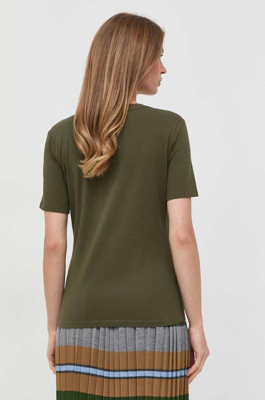 Max Mara Leisure Тениска в зелено - Pepit.bg