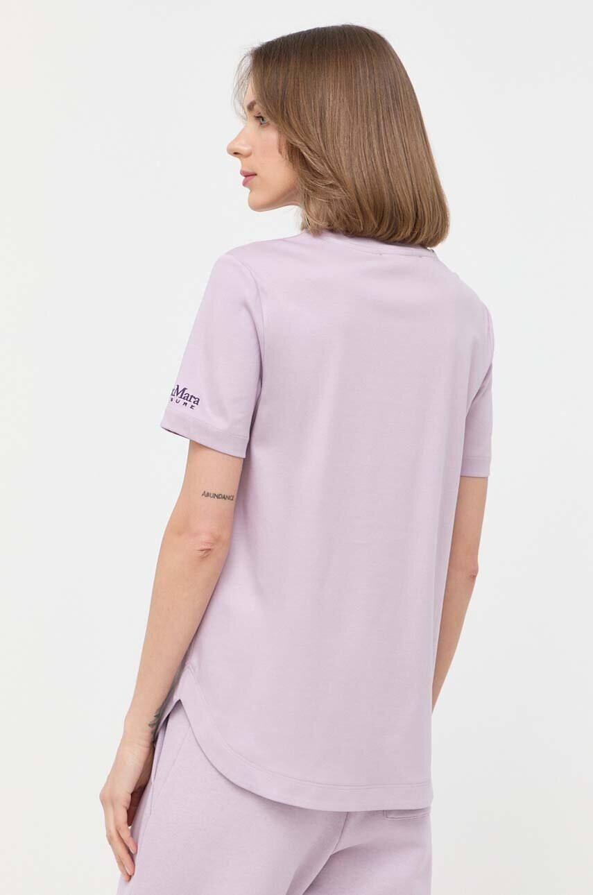Max Mara Leisure Тениска в лилаво - Pepit.bg