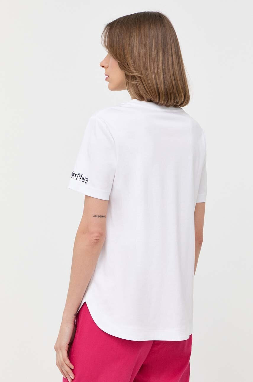 Max Mara Leisure Тениска в бяло - Pepit.bg