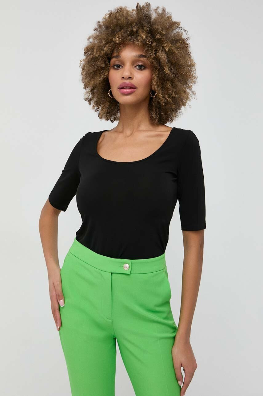 Max Mara Leisure Тениска в черно - Pepit.bg