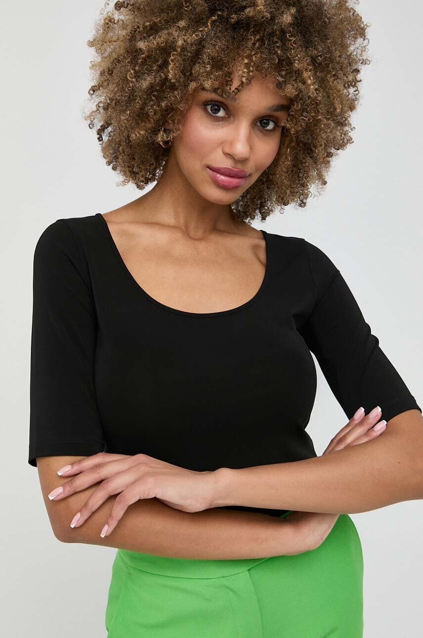 Max Mara Leisure Тениска в черно - Pepit.bg