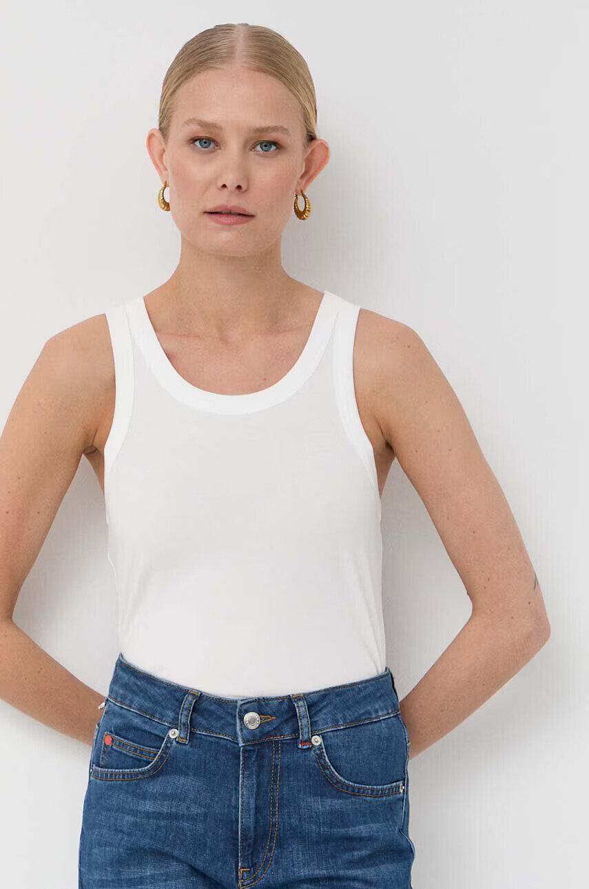 Max Mara Leisure Топ дамски в бяло - Pepit.bg