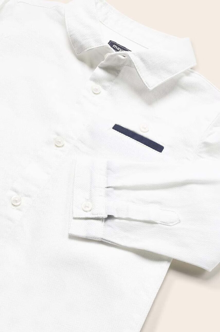 Mayoral Бебешка риза в бяло - Pepit.bg
