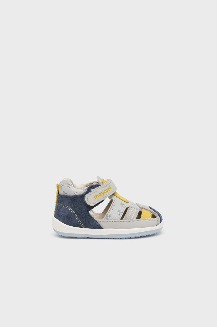 Mayoral Детски сандали от кожа в сребристо - Pepit.bg