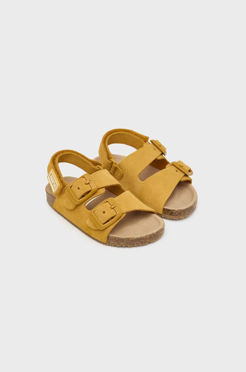 Mayoral Детски сандали от велур в жълто - Pepit.bg