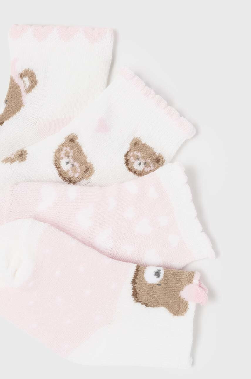 Mayoral Newborn Бебешки чорапи (4 броя) в розово - Pepit.bg