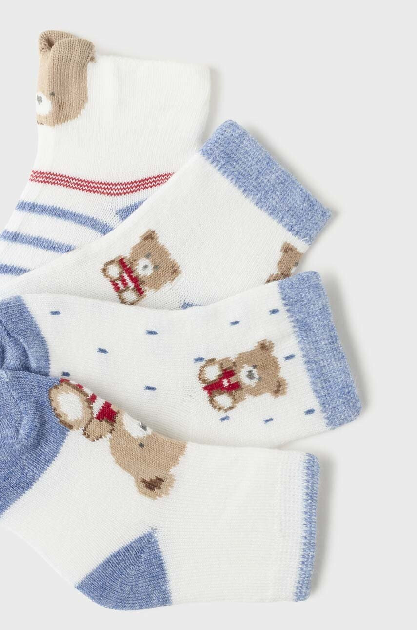 Mayoral Newborn Бебешки чорапи (4 броя) в тъмносиньо - Pepit.bg