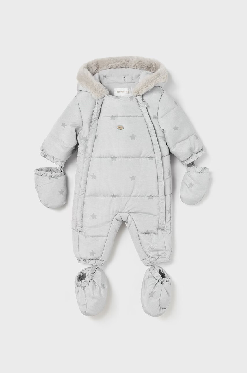 Mayoral Newborn Бебешки гащеризон в сиво - Pepit.bg