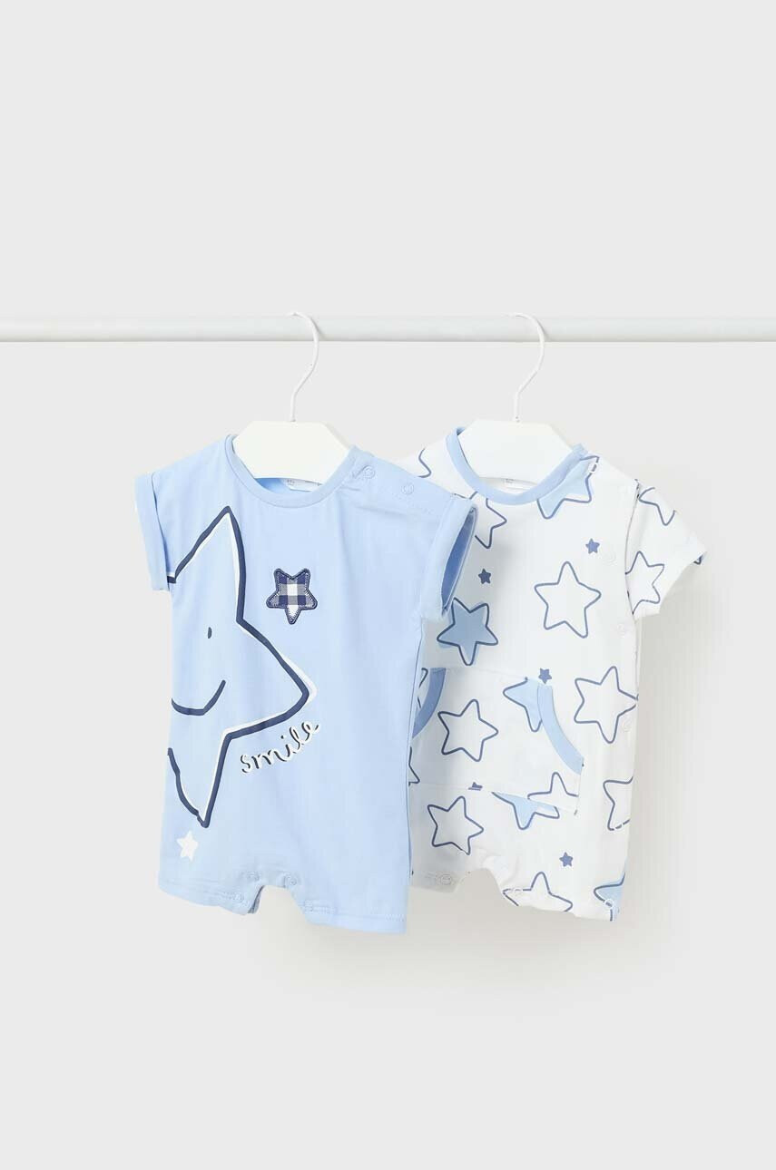 Mayoral Newborn Бебешки къс гащеризон (2 броя) - Pepit.bg