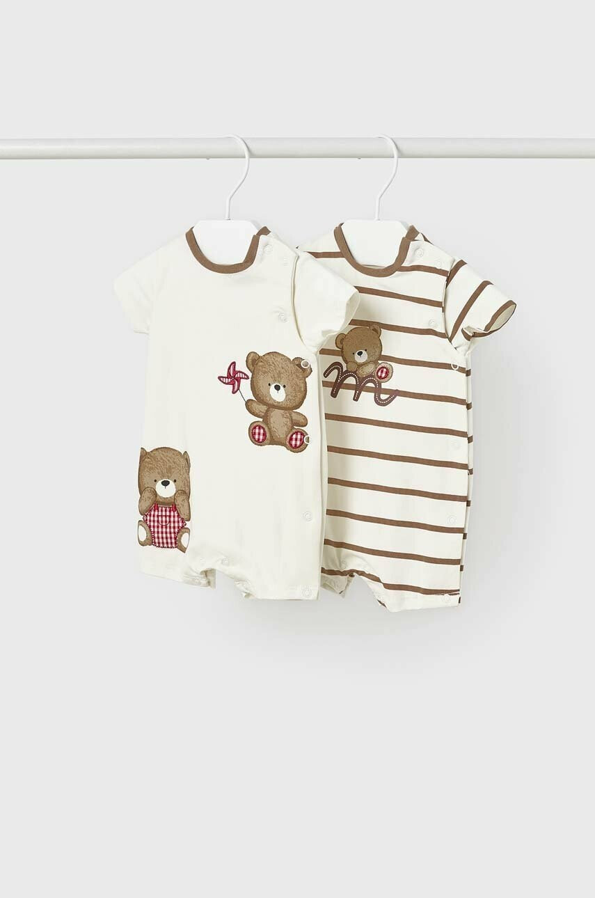 Mayoral Newborn Бебешки къс гащеризон (2 броя) - Pepit.bg