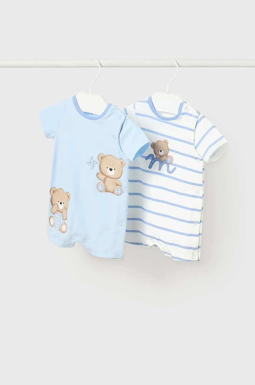 Mayoral Newborn Бебешки къс гащеризон (2 броя) - Pepit.bg