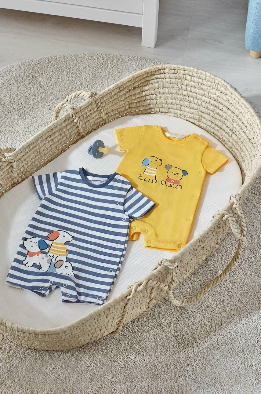 Mayoral Newborn Бебешки къс гащеризон (2 броя) - Pepit.bg