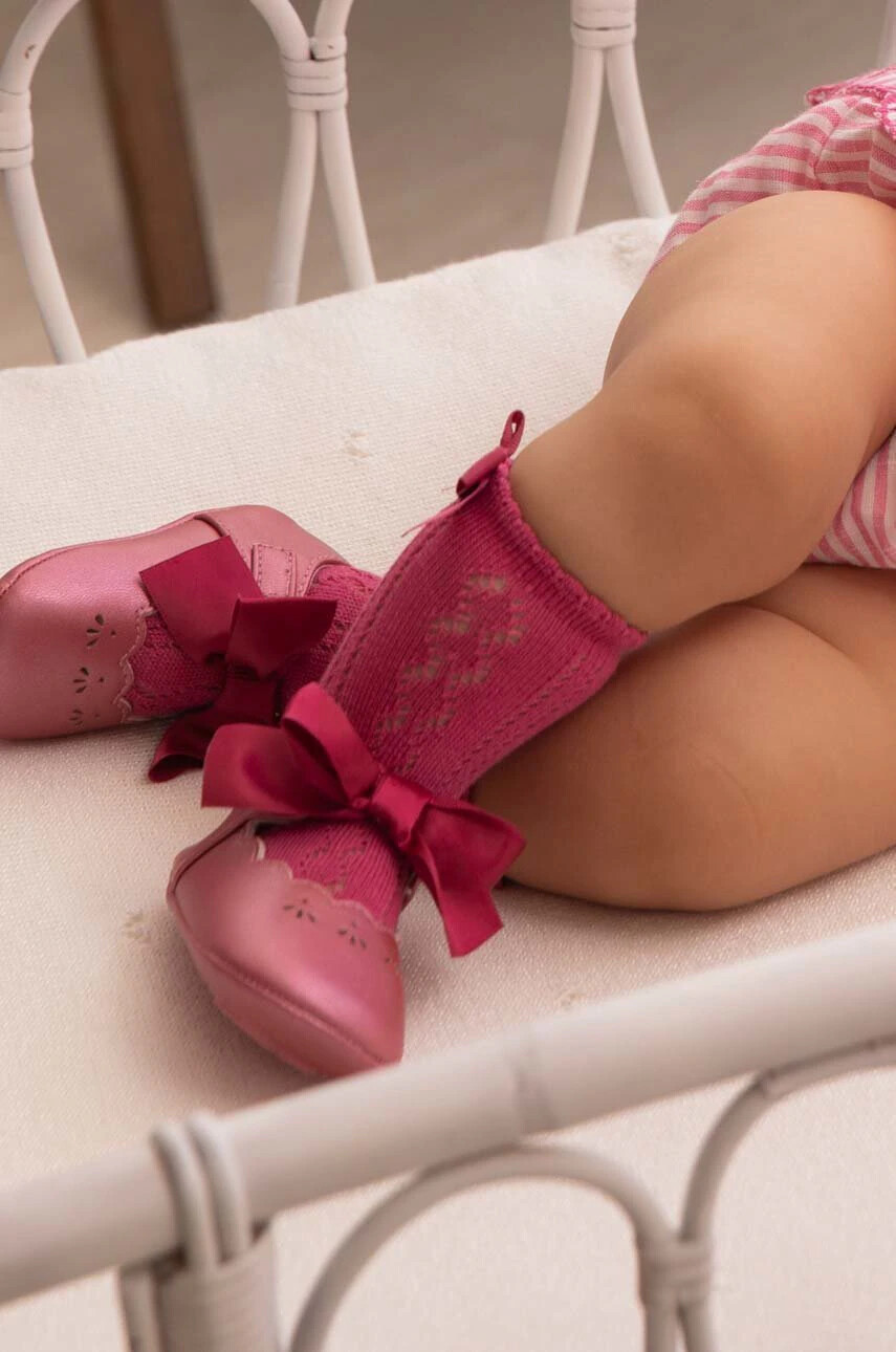 Mayoral Newborn Бебешки обувки в лилаво - Pepit.bg