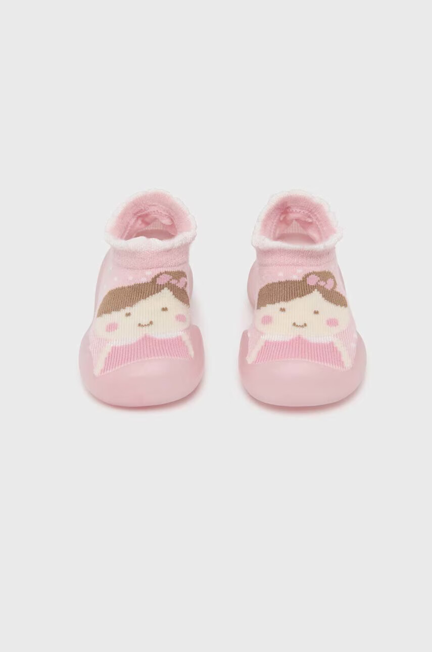 Mayoral Newborn Бебешки обувки в розово - Pepit.bg