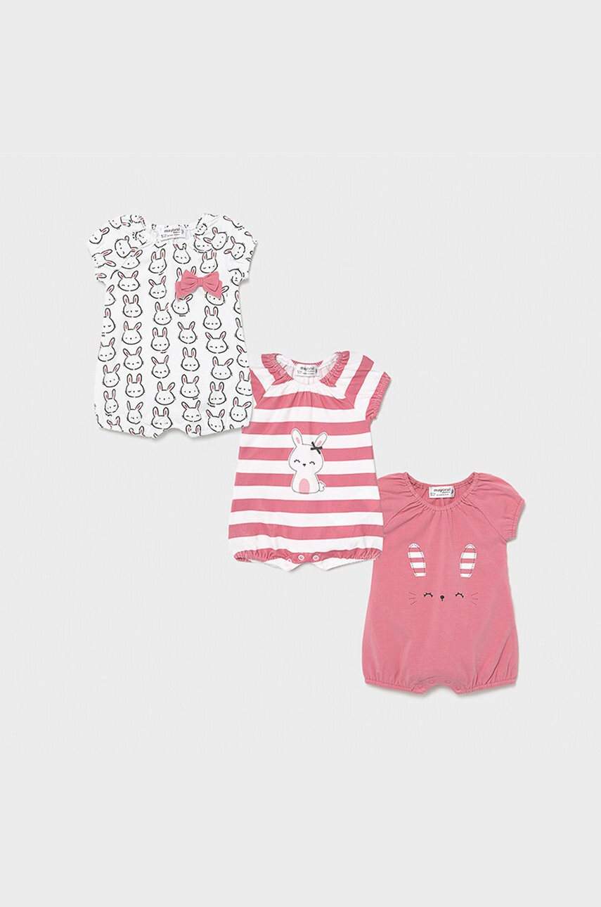 Mayoral Newborn Бебешко боди (3 чифта) - Pepit.bg