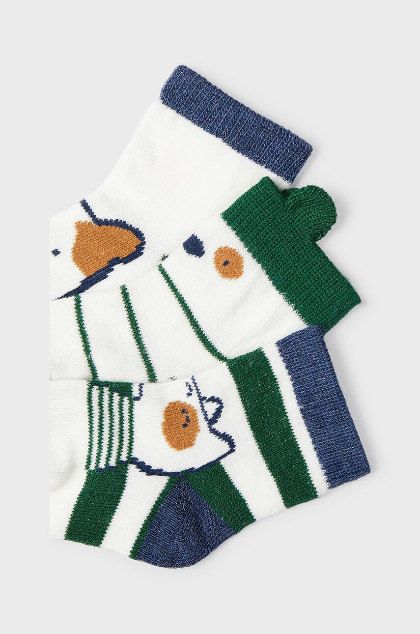 Mayoral Newborn Детски чорапи (3-pack) в зелено - Pepit.bg