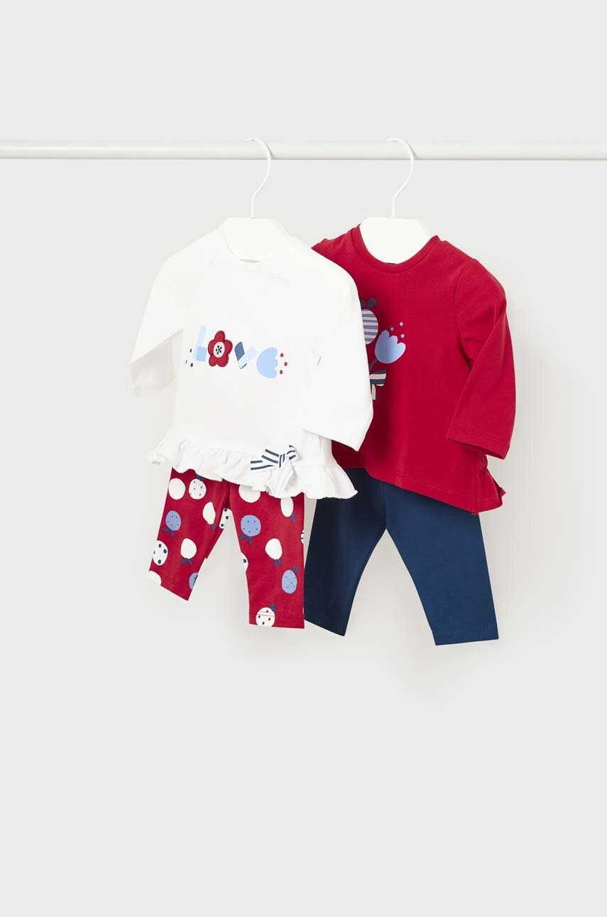 Mayoral Newborn Комплект за бебета (2 броя) в червено - Pepit.bg